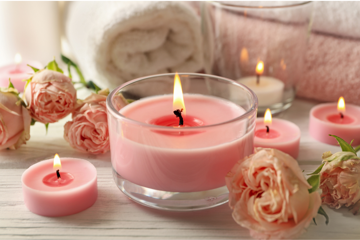 Rose Aroma Candle - Image 3
